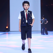 Boys suit suit summer English childrens dress male flower girl show model