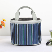 Lunch Box Bag Insulated Carry-on Bag Round with rice bag Refreshing Waterproof lunch bag Snack Bag Aluminum Film Oxford Cloth