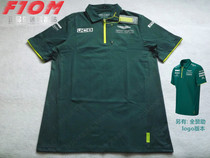 F1 Aston Martin Fleet 2021 Short sleeves Polo shirt Collar Sports T-shirt Team Wear Racing Car Suit