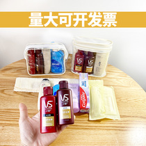 Travel package wash care set vial shampoo shower gel sample travel portable toiletries waterproof wash bag