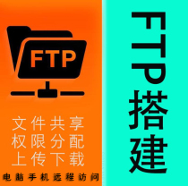 Construction of enterprise company ftp server file sharing data storage on download access erection remote access