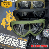 Upgrade anti-fog army fan tactical eye protection glasses X400 can wear myopia glasses Riding anti-sand and dust goggles sunshade mirror