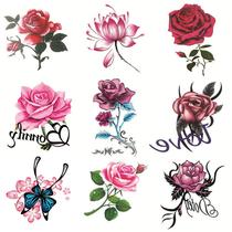 New flower butterfly tattoo stickers waterproof women lasting lifelike hipster cute social tattoo water stickers