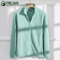 Outdoor fleece women double-sided fleece jacket men warm plus velvet thickened autumn and winter large size assault jacket liner