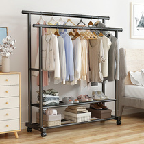 Clothes hanger floor bedroom household clothes bar folding clothes hanger indoor simple storage balcony clothes drying rack
