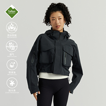 NGOARMY (NORYBRAND) 23FW Functional pressed rubber short sub-machine clothes with cap blouses urbancore
