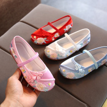 Hanfu Shoes Girl Embroidered Shoes Children Old Beijing Cloth Shoes Baby China Wind Handmade Ancient Wind Ancient Style Summer Sandals