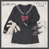 Summer orthodox black and white three basic models jk uniform short-sleeved sailor suit Navy collar spring and autumn class uniform school uniform
