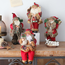 圣诞节创意桌面圣诞老人雪人麋鹿摆件平安夜圣诞礼物礼品布置道具