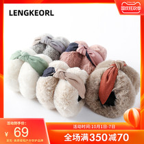 Ling Ke earmuffs warm female winter Korean version of cute students antifreeze cold winter ear protection earmuffs Earmuffs Ear cover