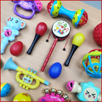 Newborn baby baby rattle small sand hammer sand ball red chase grasp training can gnaw early education educational toys