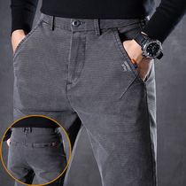 Jeans Men Loose straight drum Tide Cards Spring Autumn Clothing 2022 New Elastic Casual Long Pants Mens Spring Trend