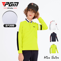 PGM New Products Children Golf Clothes Long Sleeve T-shirt Boy Spring Summer Teen Golf Clothing Sportswear