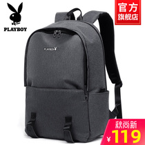 Playboy backpack mens leisure business travel large capacity backpack high school students computer bag