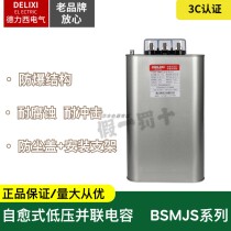Delixi self-healing low voltage shunt power capacitor BSMJS0 45 withstand voltage 450V reactive power compensation 20-3