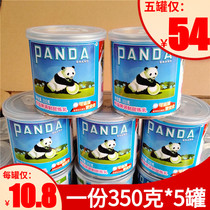 5 cans of Panda brand condensed milk (350 gx5) panda condensed milk sweetened milk sweet milk sauce egg tart cake snack