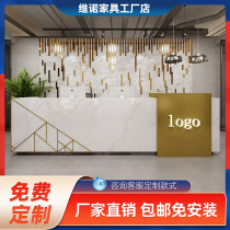 Cashier Company front desk reception desk Modern hotel front desk table Clothing convenience store beauty salon small bar customization