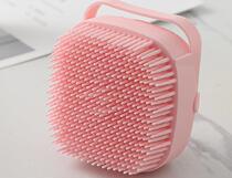 Dog bath brush pet bath supplies Cat massage brush can be filled with shower gel cleaning artifact