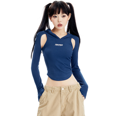 taobao agent Design autumn advanced jacket with hood, long sleeve, high-quality style