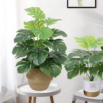 Nordic living room simulation plant bonsai living room decoration fake flower bionic green plant desk small potted home decoration