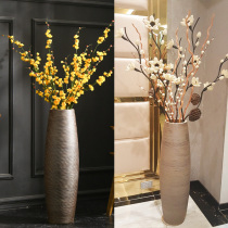 Floor vase large dried flower European luxury ornaments living room dry flower arrangement porch decoration high decoration ceramic large