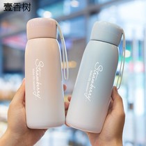 Heat-preserving water cup bottle Lady high-value Primary School couple portable simple cute children 304 stainless steel ins