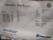 Original installed HUBER SUHNER cable SUCOFLEX_104_E 18G N revolution SMA public 90 degrees 1 m