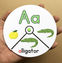 English alphabet fun teaching with transfer card English natural spelling table game Words teacher Enlightenment