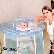 Swimava Baby Baby Baby swimming pool small folding transparent newborn inflatable bath home swimming bath bucket