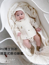 Baby lifting basket for portable baby Hand basket Cradle Basket Newborn Discharge Basket On-board Safe Sleeping Bed