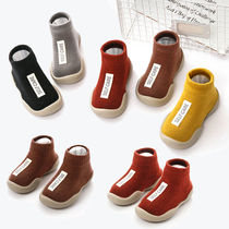 Boys and girls middle and big children baby floor socks soft-bottom non-slip shoes and socks home indoor socks