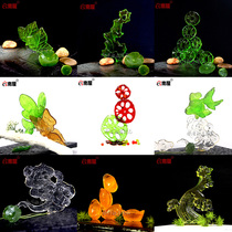 Sugar art silicone mold abrasive rockery carving tools creative cold vegetable artistic conception plate decoration pan head swing plate decorative flowers and plants