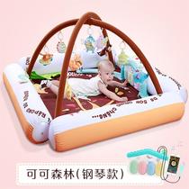  Baby trampling piano fitness rack Baby pedal piano key music toy multifunctional lying down to play enlightenment