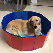 Pet-specific swimming pool Bathtub bath bucket Bath basin Foldable super large dog golden retriever dog bucket bathtub