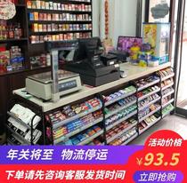 Small shelf in front of the cashier supermarket bar front shelf family planning rack snack gum display rack can be hung