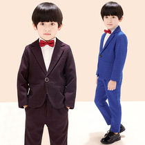 Childrens suit suit flower girl dress Korean version boy suit jacket boy piano performance suit child three-piece set