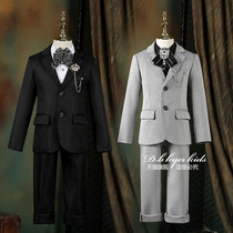 Childrens suit suit suit boys flower girl dress dress suit long sleeve spring and autumn boy host piano performance suit