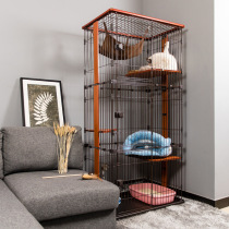 Export Japan cat cage Cat villa solid wood cat cage Three-layer four-layer cat cage Household indoor cat fence