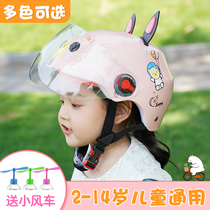 Childrens helmet Summer electric car girl safety helmet Childrens safety helmet Cute child helmet four seasons universal