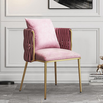 Net red ins dresser makeup chair stool Light luxury modern bedroom designer home backrest dining chair makeup chair