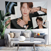 Jackson Wang Wang Wang Jiaer fan support surrounding Photo decoration poster background cloth hanging painting