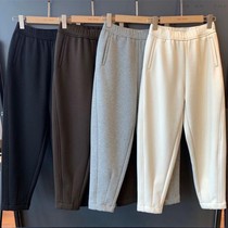 THEWOW winter padded plus velvet soft slim casual pants Harlan pants radish pants without restraint super warm women