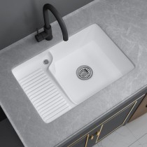 Lejia bathroom ceramic under-table laundry basin deepened with washboard home outdoor balcony laundry pool with washboard wash