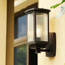 Solar wall lamp outdoor waterproof corridor garden balcony wall lamp outdoor simple household villa gate courtyard lamp