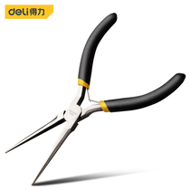 Del tool 6 inch mini needle pliers diy handmade model jewelry small extended tip pliers DL103006