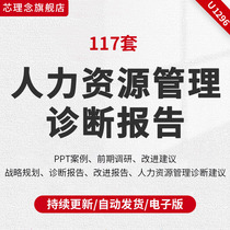 Group company Enterprise department human resource management system PPT consulting diagnosis report planning case human resource diagnosis recommendation and report human resource management consulting diagnosis