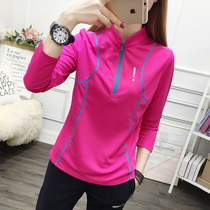 Quick-Drying Coat Womens Outdoor Womens T-shirt sports running mountaineering hiking fast-drying clothes fast-drying clothes womens long sleeve set