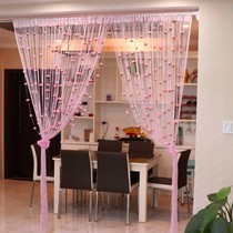 Rose finished jewelry store decoration Korean curtain fashion living room porch curtain hanging bedroom background curtain