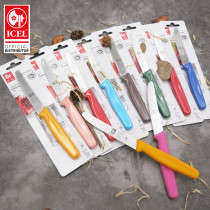 Portuguese ICEL brand round head color and toothless saw tooth Western food knife steak knife fruit knife steak main knife