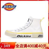 Dickies women's shoes high-top canvas shoes women 2022 new spring couples small white shoes casual shoes tide shoes